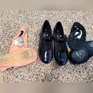 Ballet and tap shoes
